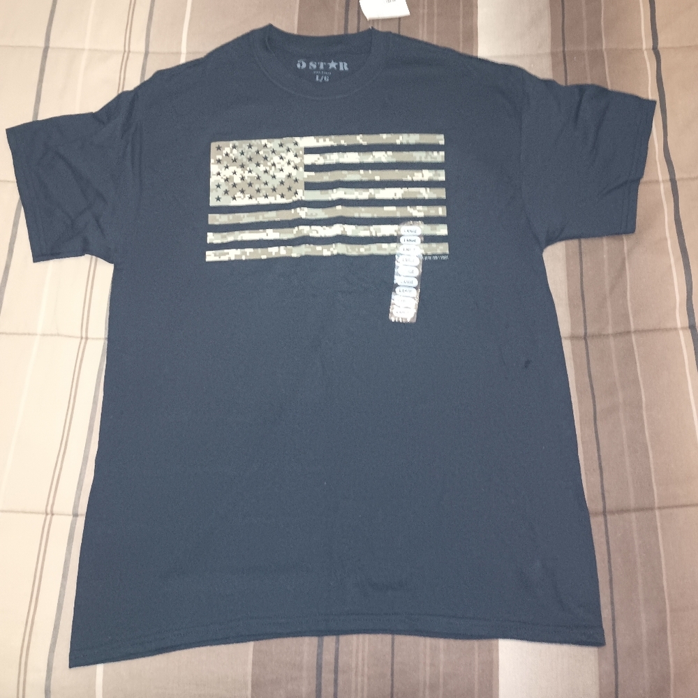 Men's Camouflage Flag‎ Design T-shirt